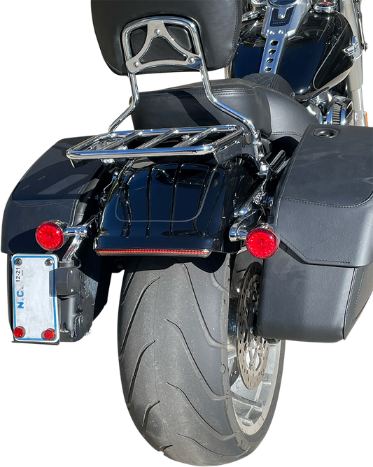 CUSTOM DYNAMICS Taillight with Turn Signals - Red Lens CD-FATBOY-R