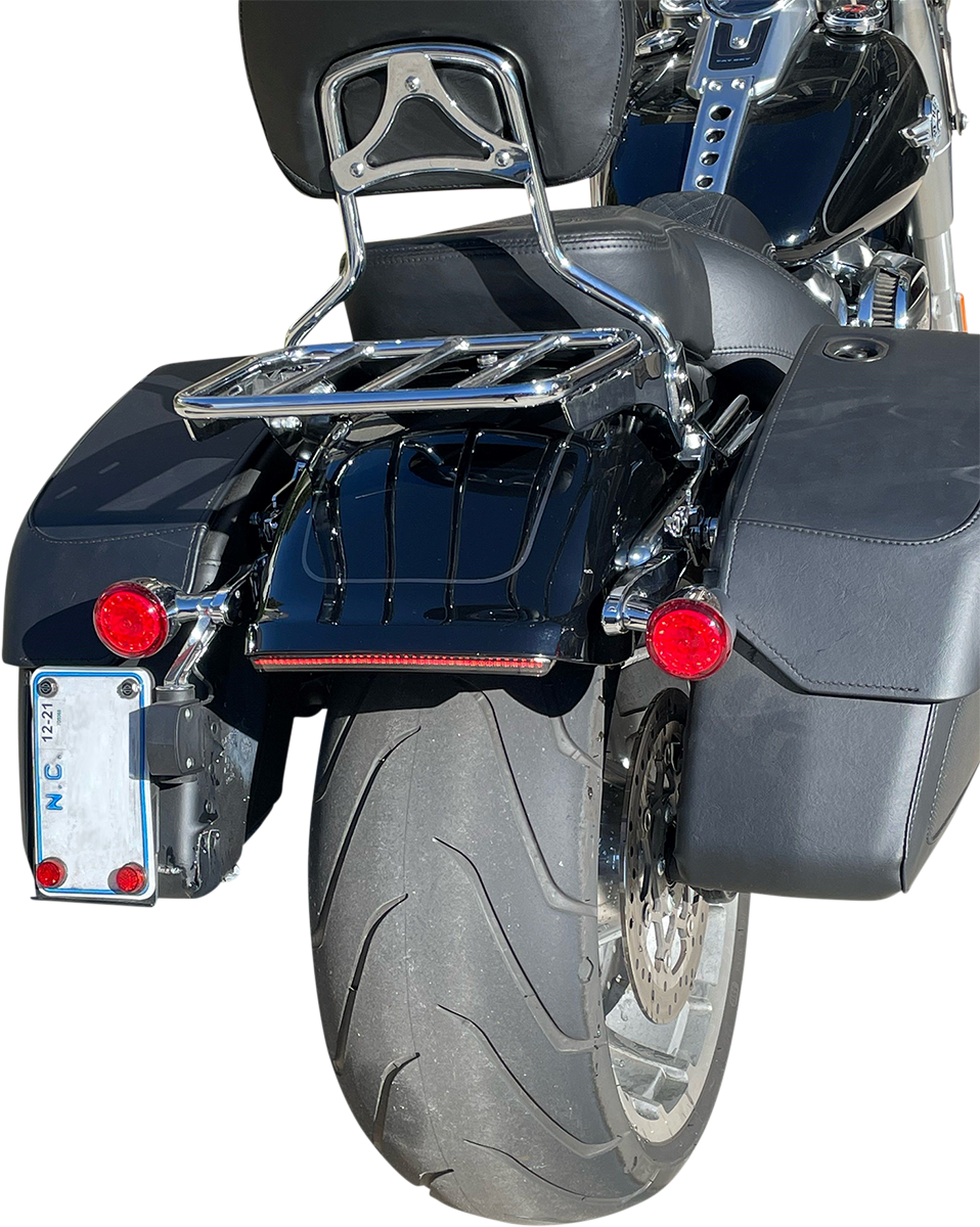 CUSTOM DYNAMICS Taillight with Turn Signals - Smoke Lens CD-FATBOY-S