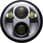 CUSTOM DYNAMICS ProGLOW™ 5-3/4" Headlamp - with Mounting Ring - Chrome PG-575-C