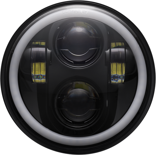 CUSTOM DYNAMICS Headlight - Black CD-575-H-B