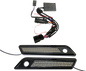 CUSTOM DYNAMICS Latch Light - Saddlebag - Dual Color - Smoke - Black CD-SBL-DC-SB