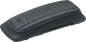 MUSTANG Saddlebag Lid Covers - Black/Gunmetal Gray - FL '93-'13 77637GM