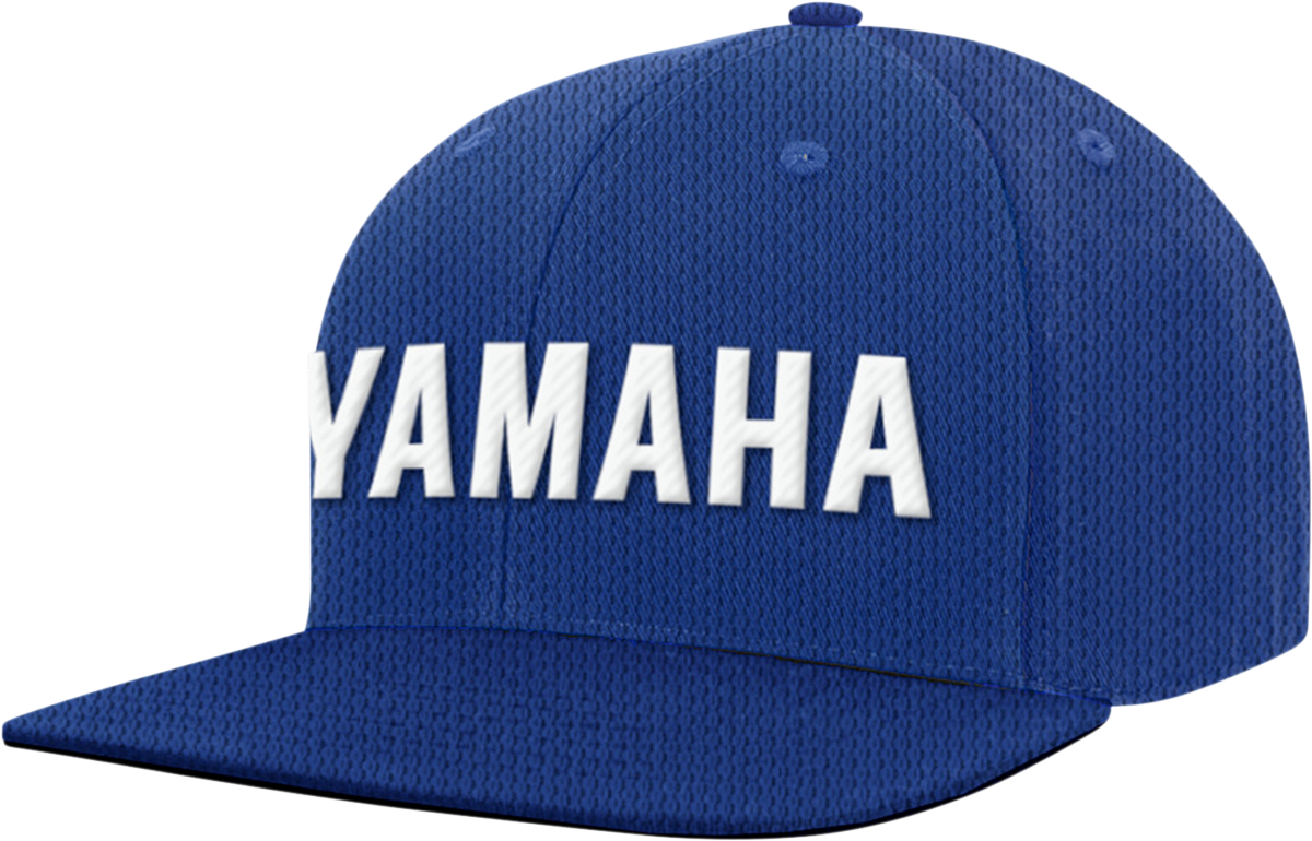 Yamaha Apparel Flat Bill Snapback Hat - Blue NP21A-H2689
