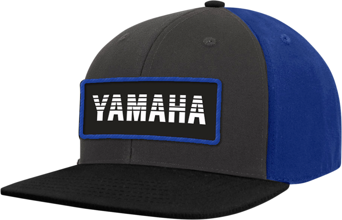 Yamaha Apparel Yamaha Patch Hat - Graphite and Blue NP21A-H2690
