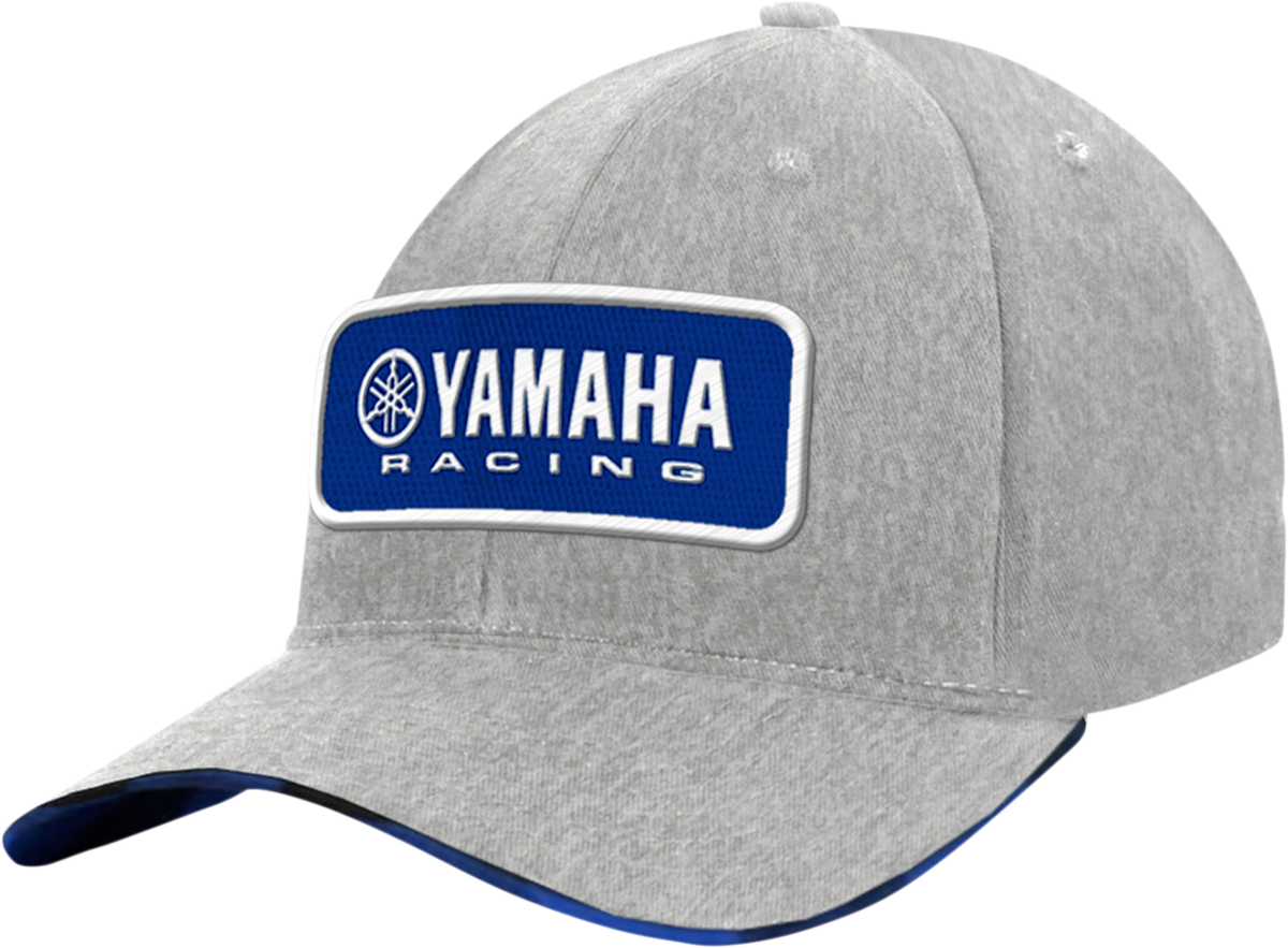 Yamaha Apparel Yamaha Flannel Hat Heather Gray/Blue NP21A-H2737 – Classic Curved Bill Cap