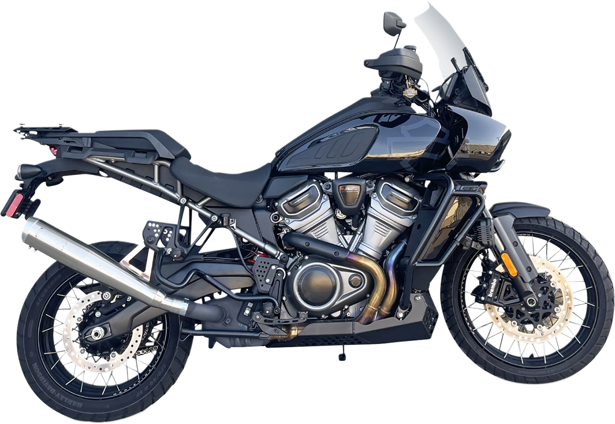 BASSANI XHAUST 4" Stainless Steel Slip-On Exhaust - Silver 1P187SS