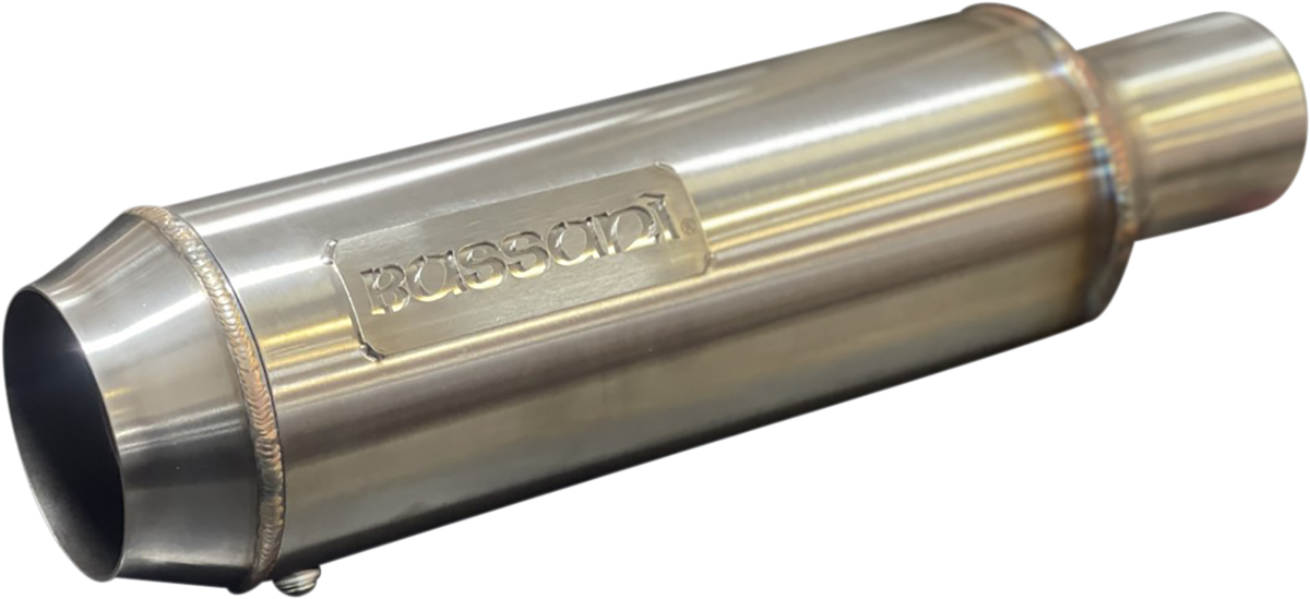 BASSANI XHAUST 2-into-1 Mid-Length Super Bike Exhaust System - Stainless Steel 1F98SS