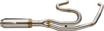 BASSANI XHAUST 2-into-1 Mid-Length Super Bike Exhaust System - Stainless Steel 1F98SS