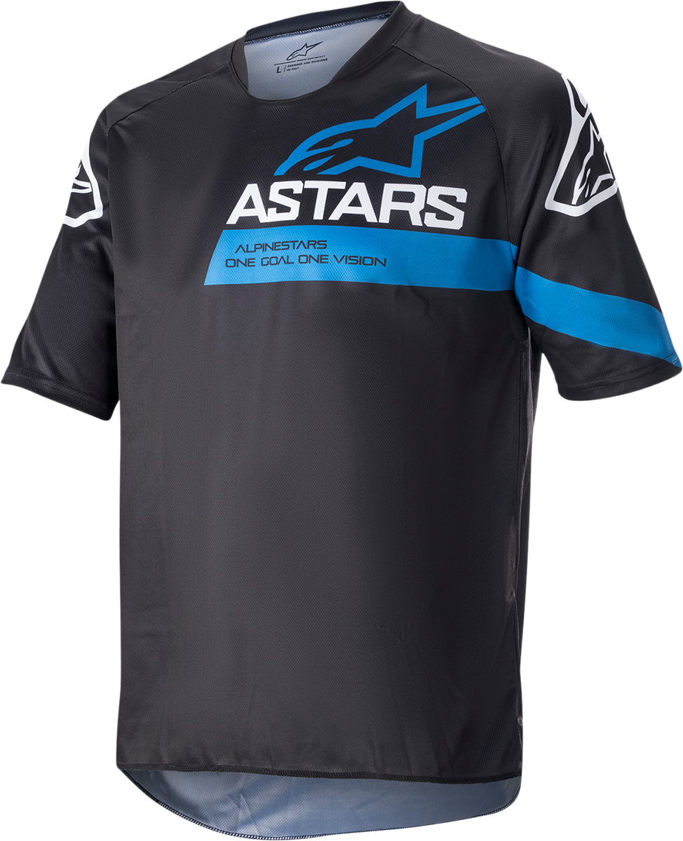 ALPINESTARS Racer V3 Short-Sleeve Jersey - Black/Bright Blue - Medium 1762922-1078-MD