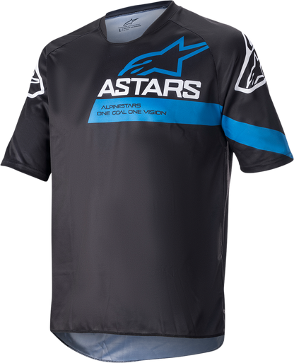 ALPINESTARS Racer V3 Short-Sleeve Jersey - Black/Bright Blue - Medium 1762922-1078-MD