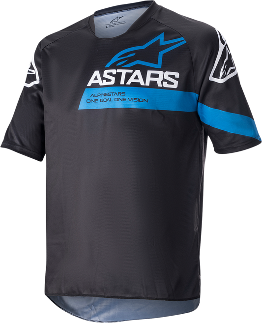 ALPINESTARS Racer V3 Short-Sleeve Jersey - Black/Bright Blue - Medium 1762922-1078-MD