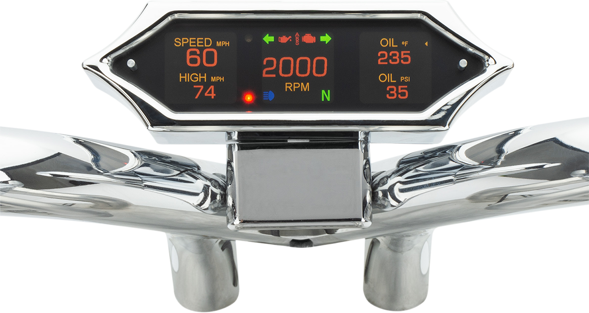 DAKOTA DIGITAL Speedometer - Spiked - Chrome - Universal MLX-9200