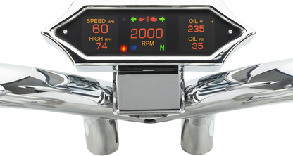 DAKOTA DIGITAL Speedometer - Spiked - Chrome MLX-9214