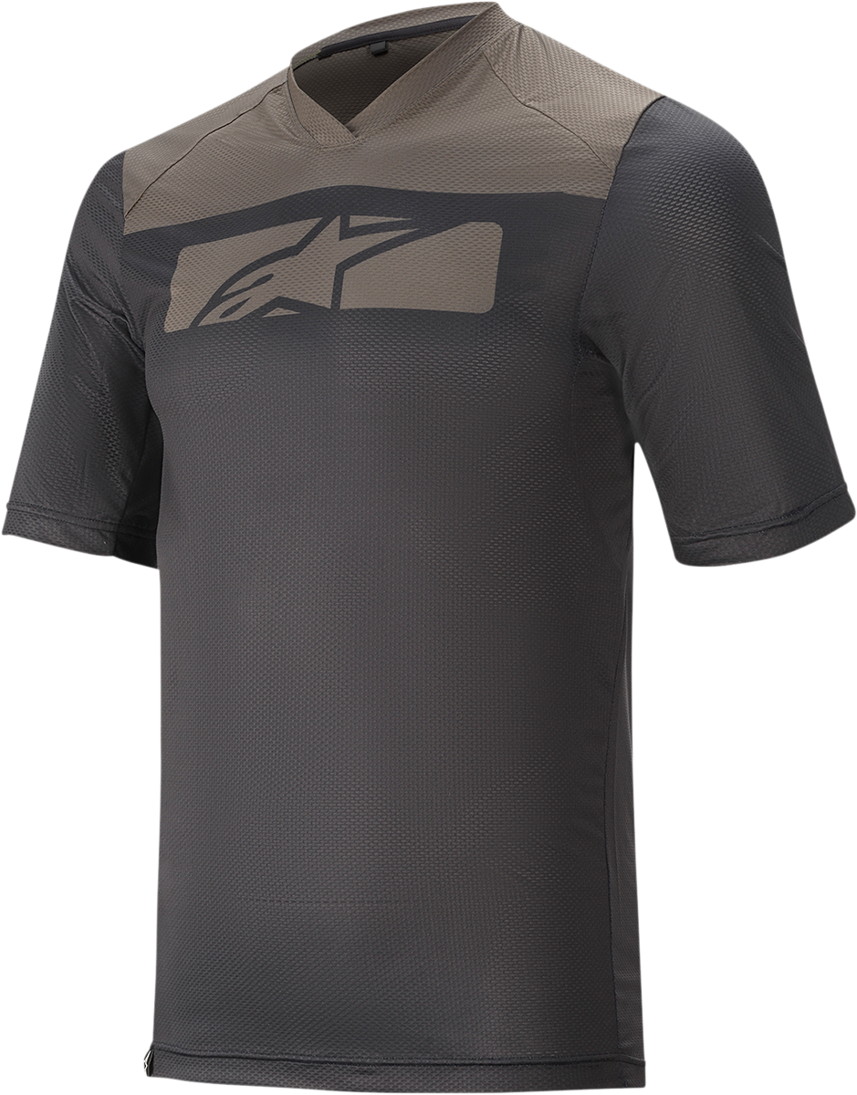 ALPINESTARS Drop 4.0 Short-Sleeve Jersey - Black/Gray - Large 1766220-1065-LG