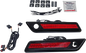 CUSTOM DYNAMICS Latch Light - Saddlebag - Dual Color - Red - Black CD-SBL-DC4-RB
