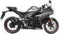 LEOVINCE LV-10 Slip-On Muffler - Black Stainless Steel - YZF-R3 15212FBU