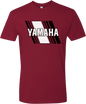 Yamaha Apparel Yamaha Heritage Diagonal T-Shirt - Red, Size Small (Part No. NP21S-M3118-S)