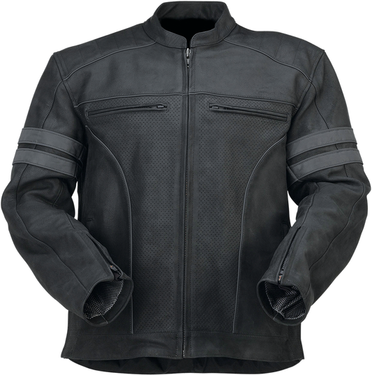Z1R Remedy Leather Jacket - Black - 5XL 2810-3896