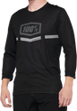 100% Airmatic 3/4 Sleeve Jersey - Black - Medium 40018-00001