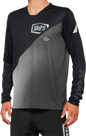 100% R-Core X Long-Sleeve Jersey - Black/Gray - Large 40000-00002