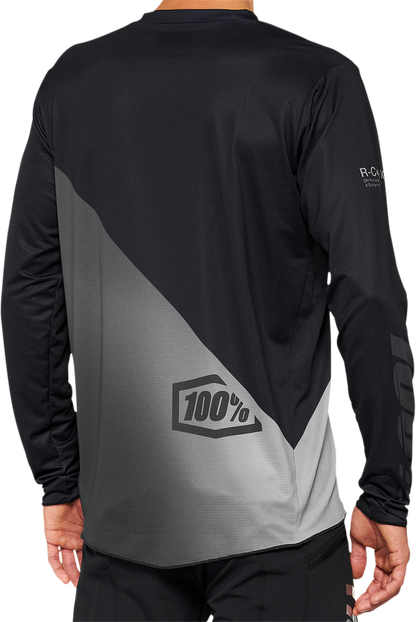 100% R-Core X Long-Sleeve Jersey - Black/Gray - 2XL 40000-00004