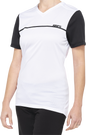 100% Women's Ridecamp Short-Sleeve Jersey - White/Black - XL 40035-00011