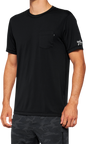 100% Mission Athletic T-Shirt - Black - Medium 20014-00001
