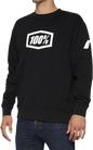 100% Icon Long-Sleeve Fleece Sweatshirt - Black - Medium 20026-00001