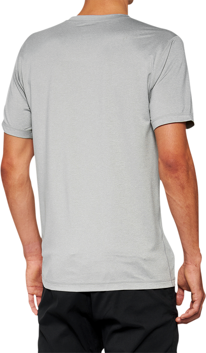 100% Mission Athletic T-Shirt - Gray - Small 20014-00005
