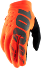 100% Brisker Gloves - Fluo Orange/Black - Small 10003-00010
