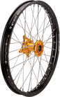 MOOSE OFFROAD Wheel Assembly - SX-1 - Complete - Front - Black Wheel/Gold Hub - 21x1.6 - Suzuki RM-Z 250/450 SF-16021-BKGD