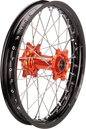 MOOSE OFFROAD Wheel Assembly - SX-1 - Complete - Rear - Black Wheel/Orange Hub - 19x2.15 - KTM/Gas Gas/Husqvarna MR21519-BKOR