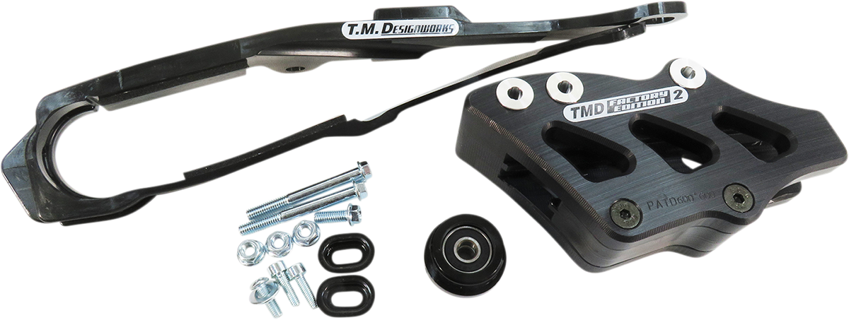 T.M. DESIGNWORKS Chain Guide/Slider - Black - Honda DCK-OR17-BK