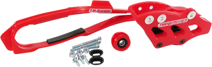 T.M. DESIGNWORKS Chain Guide/Slider - Red - Honda DCK-OR17-RD