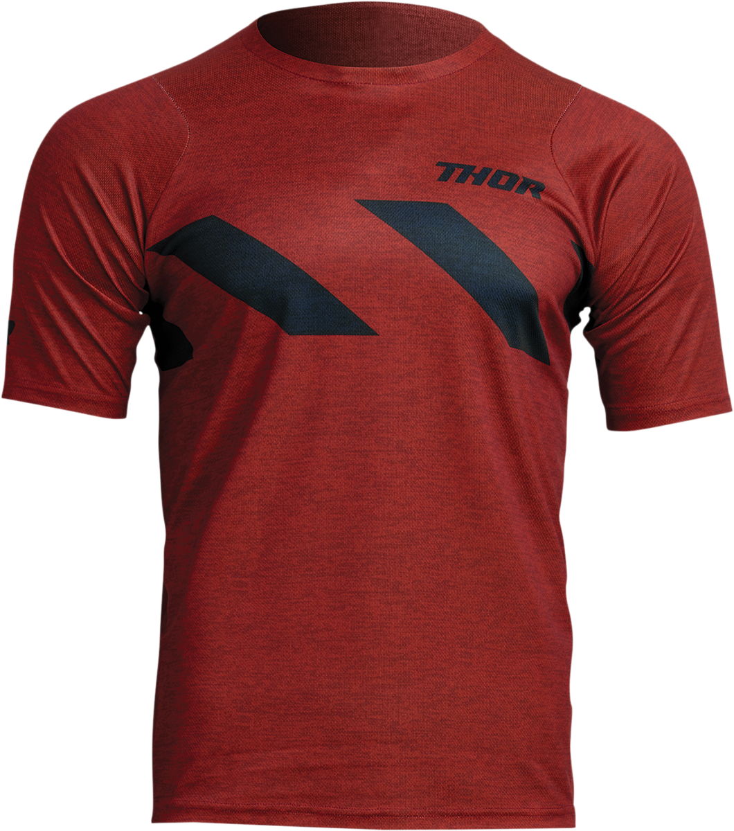 THOR Assist Hazard Short-Sleeve Jersey - Brick/Heather - Small 5020-0002