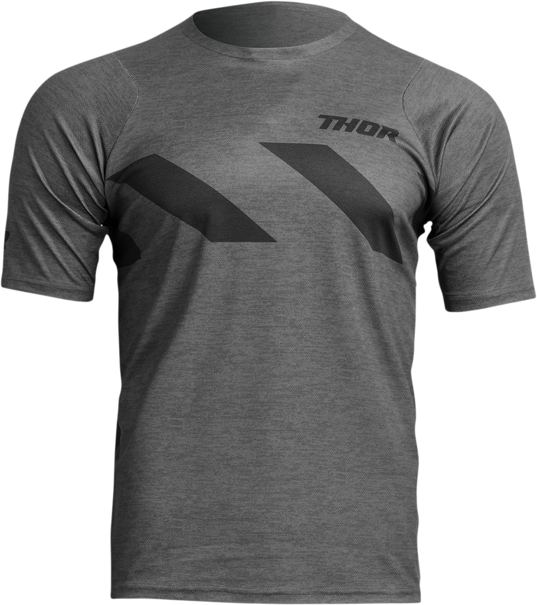 THOR Assist Hazard Short-Sleeve Jersey - Charcoal/Heather - Small 5020-0008