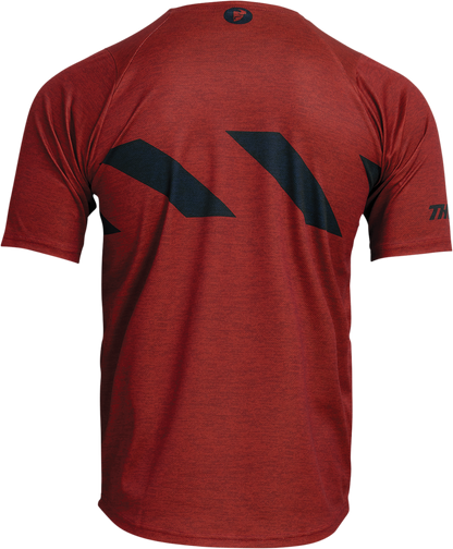 THOR Assist Hazard Short-Sleeve Jersey - Brick/Heather - Medium 5020-0003