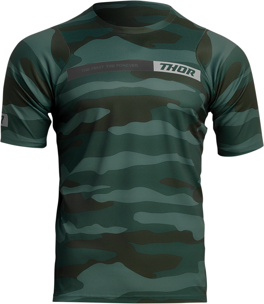 THOR Assist Short-Sleeve Jersey - Camo Green - Small 5020-0020
