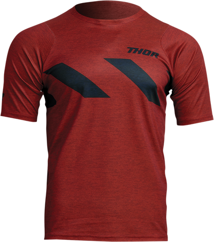THOR Assist Hazard Short-Sleeve Jersey - Brick/Heather - Large 5020-0004