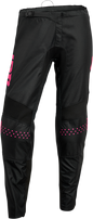 THOR Women's Sector Minimal Pants - Black/Pink Fluo - US 7/8 2902-0308