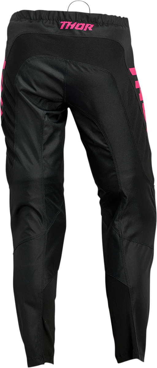 THOR Women's Sector Minimal Pants - Black/Pink Fluo - US 7/8 2902-0308