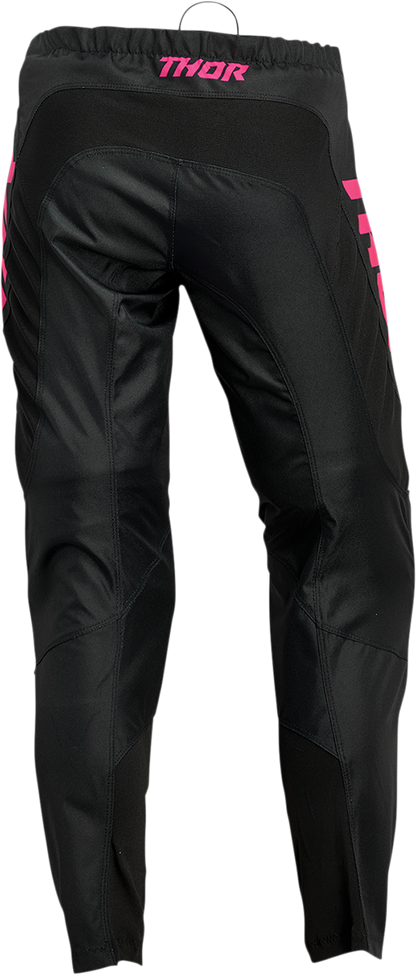 THOR Women's Sector Minimal Pants - Black/Pink Fluo - US 9/10 2902-0309