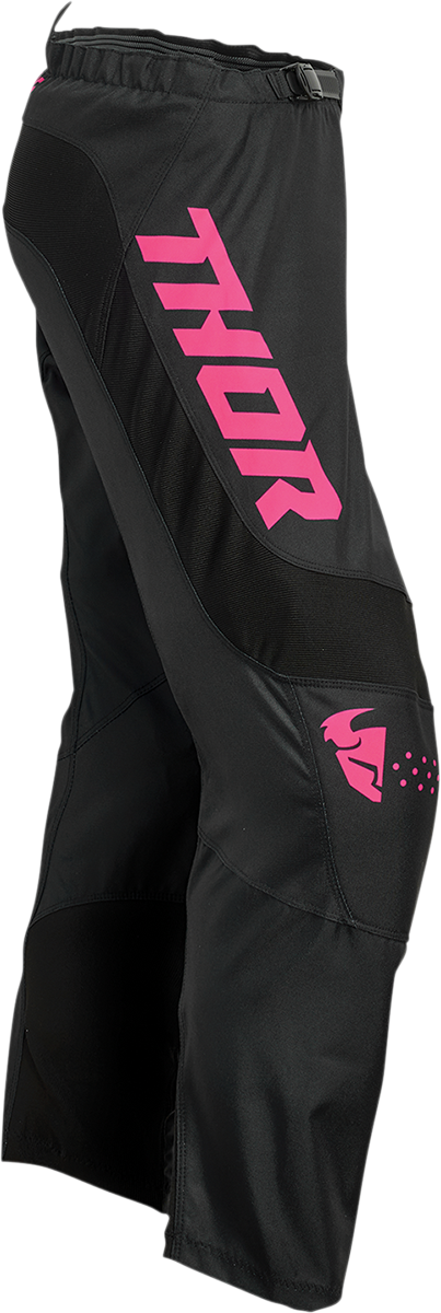 THOR Women's Sector Minimal Pants - Black/Pink Fluo - US 5/6 2902-0307