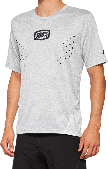 100% Airmatic Mesh Short-Sleeve Jersey - Gray - Medium 40016-00006
