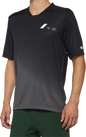 100% Celium Short-Sleeve Jersey - Black/Charcoal - Medium 40011-00001
