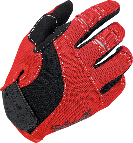 BILTWELL Moto Gloves - Red/White/Blue - Small 1501-1208-002