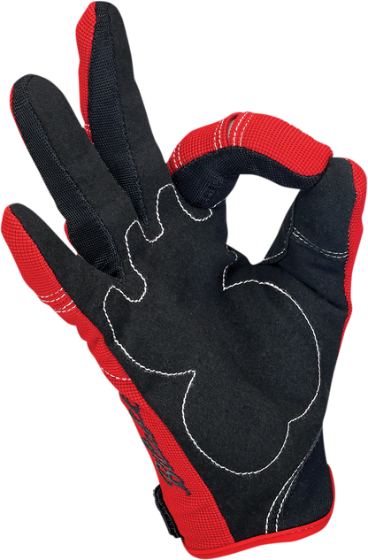 BILTWELL Moto Gloves - Red/White/Blue - XS 1501-1208-001