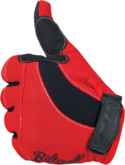 BILTWELL Moto Gloves - Red/White/Blue - Small 1501-1208-002