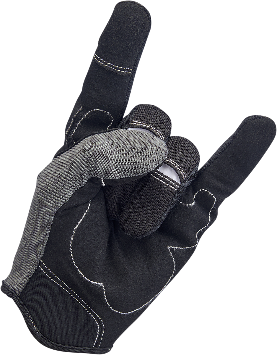 BILTWELL Moto Gloves - Gray/Black - 2XL 1501-1101-006