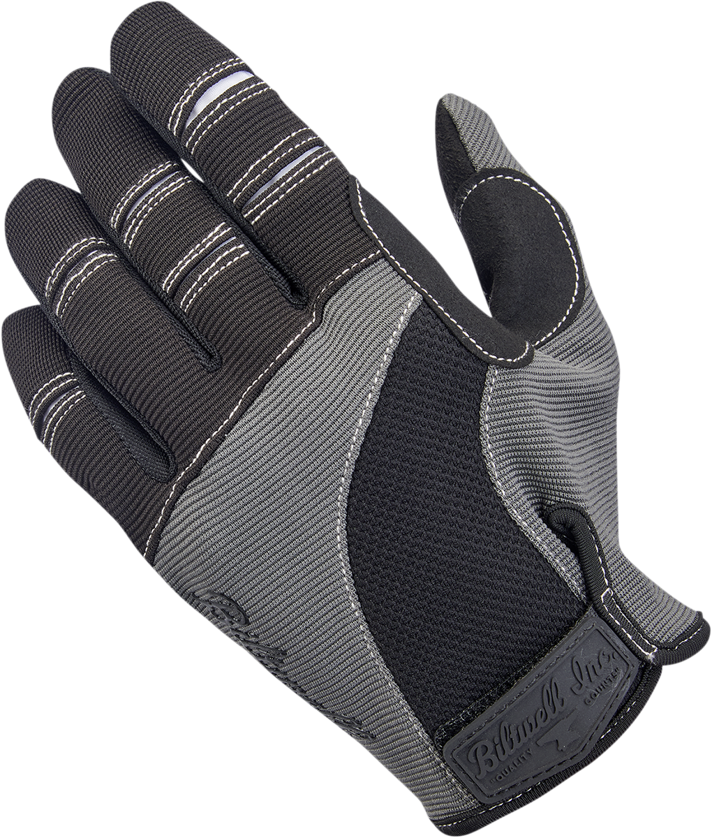 BILTWELL Moto Gloves - Gray/Black - XL 1501-1101-005
